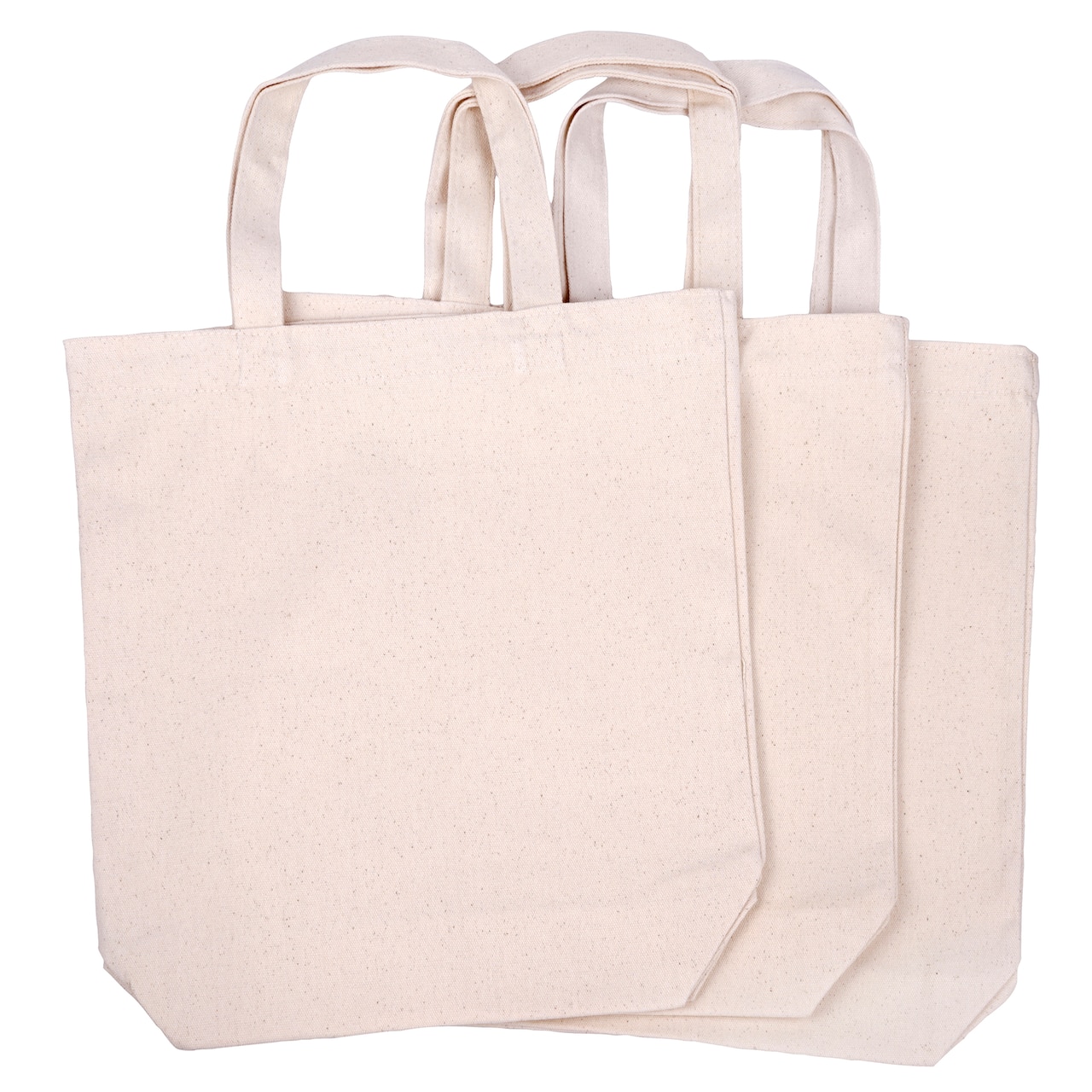 Natural Cotton Tote Bag, 3ct. by Make Market®